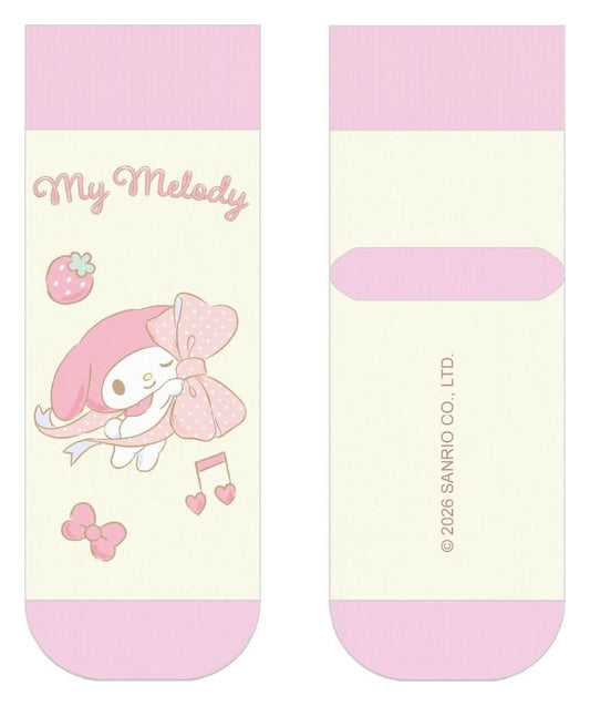 Sanrio Socks My Melody Big Ribbon Short 36-40