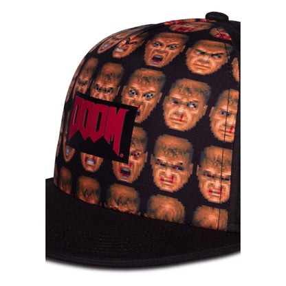 Doom Snapback Doom Faces Background