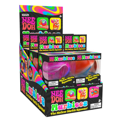 NeeDoh Squeeze Figures Marbleez Ball 7 cm Display (12) Mini-figures