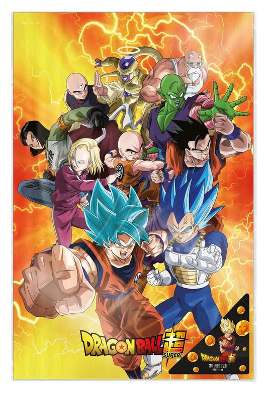 Dragon Ball Super 3D Poster Survival Heroes 38 x 58 cm