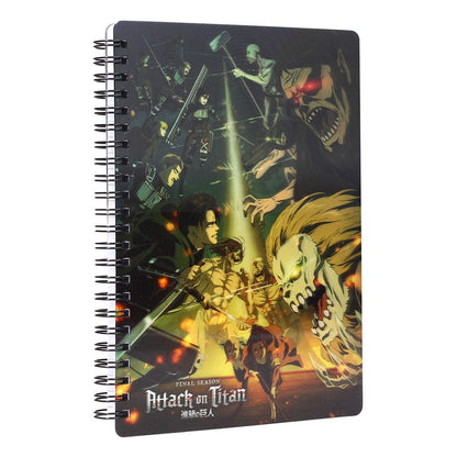 Attack on Titan Notebook with 3D-Effect Struggle Stationery