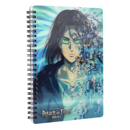 Attack on Titan Notebook with 3D-Effect Blue Stationery