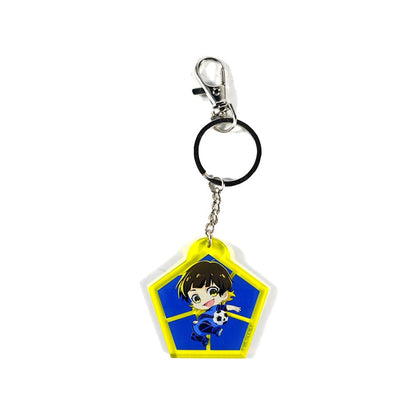 Blue Lock Acrylic Keychain Meguru Rachira Chibi Style 5 cm Keyrings