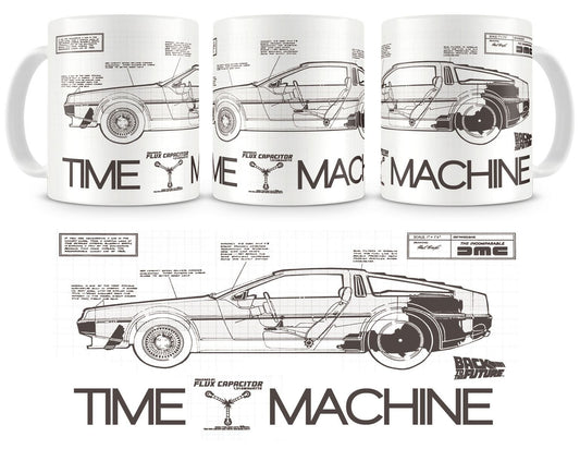 Back to the Future Mug Time Machine Cups & Mugs