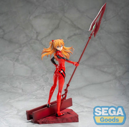 Evangelion: 3.0 + 1.0 Thrice Upon a Time Luminasta PVC Statue Asuka Shikinami Langley x Spear of Longinus 20 cm Statues