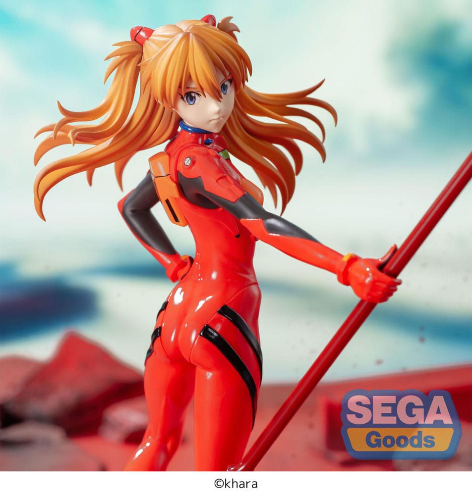 Evangelion: 3.0 + 1.0 Thrice Upon a Time Luminasta PVC Statue Asuka Shikinami Langley x Spear of Longinus 20 cm Statues