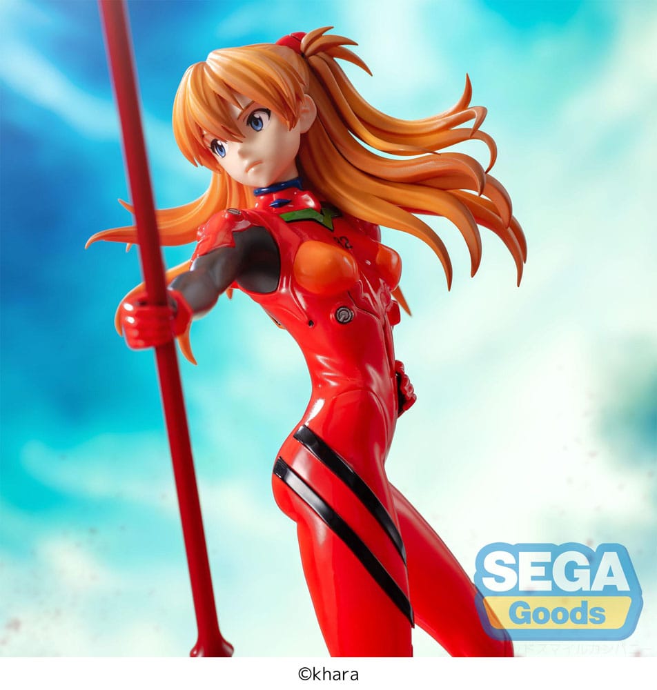Evangelion: 3.0 + 1.0 Thrice Upon a Time Luminasta PVC Statue Asuka Shikinami Langley x Spear of Longinus 20 cm Statues