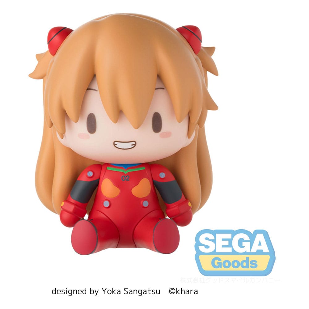 Evangelion: New Theatrical Edition Fuwa Petit Chibi Figure Asuka Plug Suit 8 cm Mini-figures