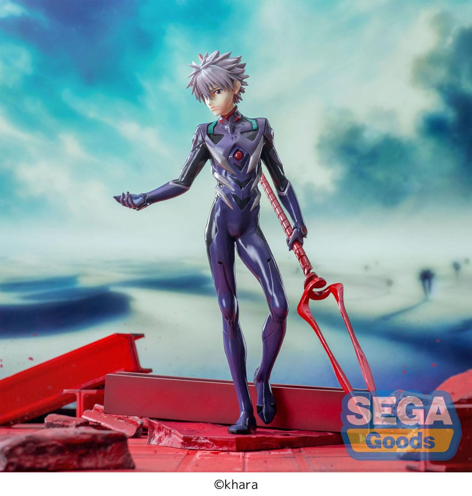 Evangelion: 3.0 + 1.0 Thrice Upon a Time Luminasta PVC Statue Kaworu Nagisa x Spear of Longinus 21 cm Statues