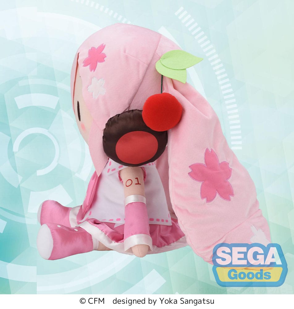 Character Vocal Series 01: Hatsune Miku Fuwa Petit Plush Figure Sakura Miku Dodeka Jumbo 50 cm