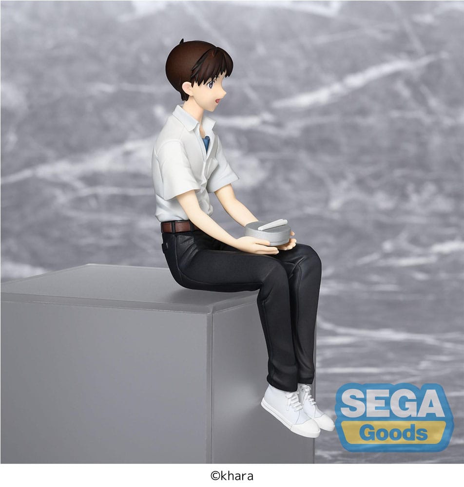 Rebuild of Evangelion PM Perching PVC Statue Shinji Ikari Evangelion New Theatrical Edition 14 cm Statues