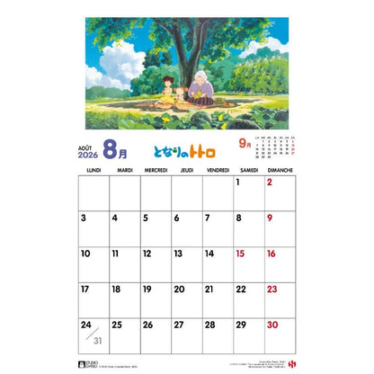 My Neighbor Totoro Calendar 2026 *French Version*