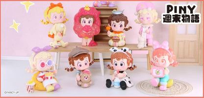 Original Character Trading Figures Piny Weekend Mini-Theater 11 cm Assortment (8) Mini-figures