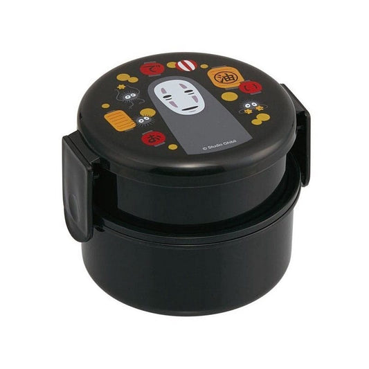 Spirited Away Two Layer Round Shape Lunch Box No Face & Lantern Boxes & Pouches