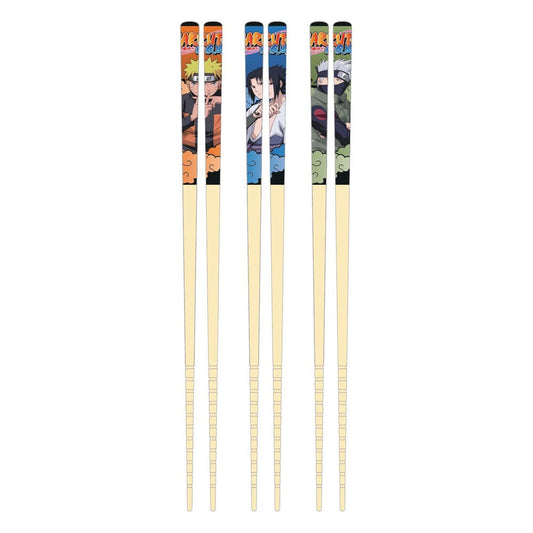 Naruto Bamboo Chopsticks 3-Set Team 7 Kitchen- and Tableware