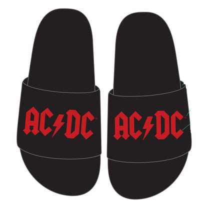 AC/DC Slippers Logo Footwear