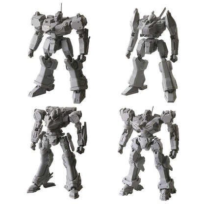 Armored Core Structure Arts Plastic Model Kits 4-Pack Series 1