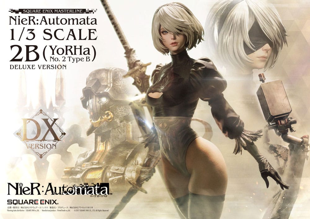 NieR Automata Statue 1/3 2B (YorHa No. 2 Type B) Deluxe Version 95 cm