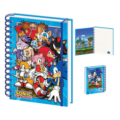 Sonic The Hedgehog Wiro Notebook A5 Green Hill Zone Gang Stationery