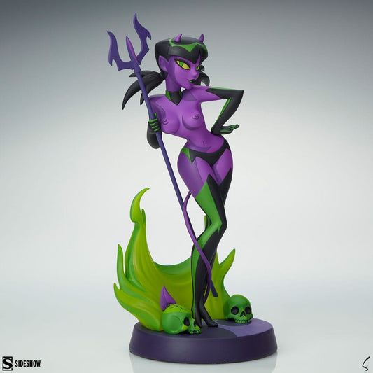 Original Artist Series Statue Devil Girl (Purple and Green Variant) 30 cm Statues
