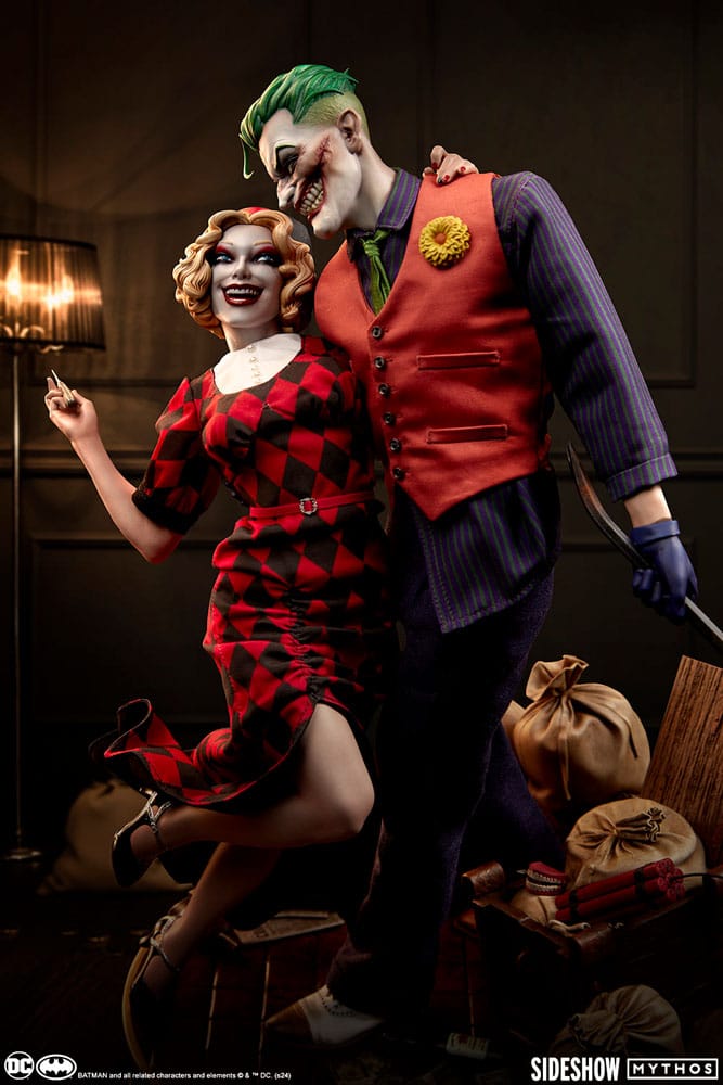DC Comics Mythos Statue 1/5 The Joker and Harley Quinn: Lawless Love 41 cm Statues