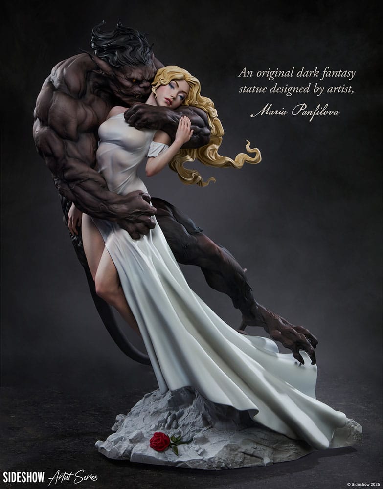 Original Artist Series Statue Beauty and the Beast by Maria Panfilova 46 cm