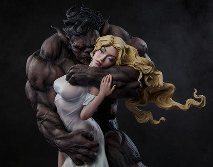 Original Artist Series Statue Beauty and the Beast by Maria Panfilova 46 cm Statues