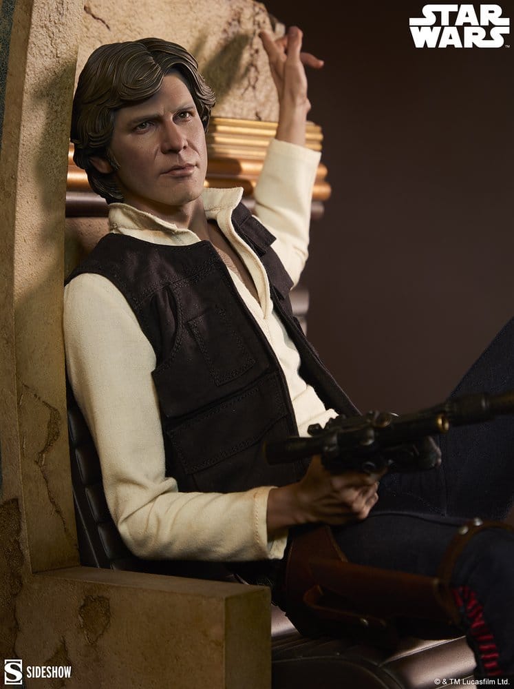 Star Wars Episode IV Mixed Media Premium Format Figure Han Solo: Sorry About the Mess 32 cm