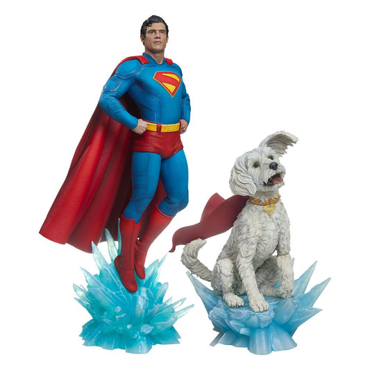 Superman (2025) Premium Format Statues Superman 61 cm & Krypto 23 cm Bundle (2) Statues