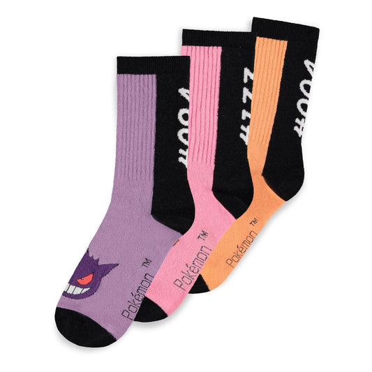 Pokémon Socks 3-Pack Heads Colormix 35-38