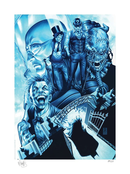 DC Comics Art Print The Gates of Arkham 46 x 61 cm - unframed Posters & Wallscrolls
