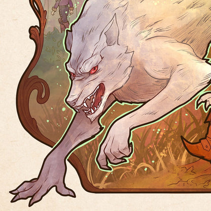 Critical Role Art Print Travis Willingham: 10th Anniversary Art Nouveau Illustrations 46 x 28 cm - unframed Posters &