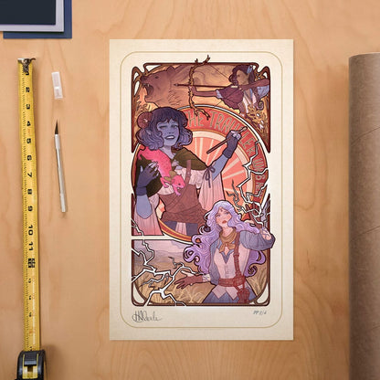 Critical Role Art Print Laura Bailey: 10th Anniversary Art Nouveau Illustrations 46 x 28 cm - unframed