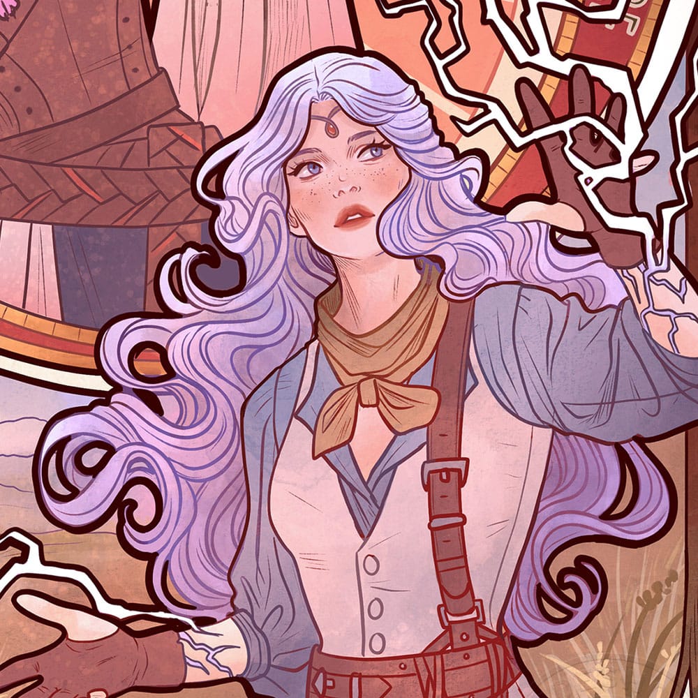 Critical Role Art Print Laura Bailey: 10th Anniversary Art Nouveau Illustrations 46 x 28 cm - unframed Posters &