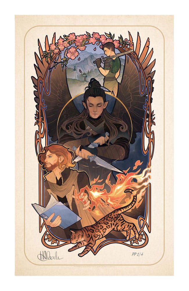 Critical Role Art Print Liam O’Brien: 10th Anniversary Art Nouveau Illustrations 46 x 28 cm - unframed Posters &