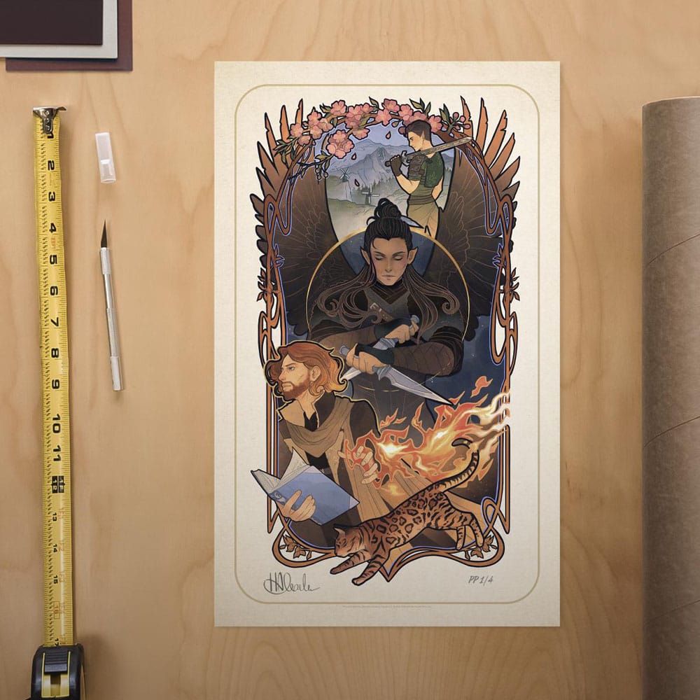 Critical Role Art Print Liam O'Brien: 10th Anniversary Art Nouveau Illustrations 46 x 28 cm - unframed