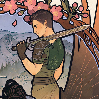 Critical Role Art Print Liam O’Brien: 10th Anniversary Art Nouveau Illustrations 46 x 28 cm - unframed Posters &