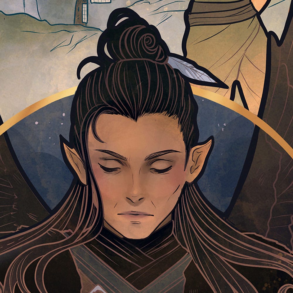 Critical Role Art Print Liam O’Brien: 10th Anniversary Art Nouveau Illustrations 46 x 28 cm - unframed Posters &