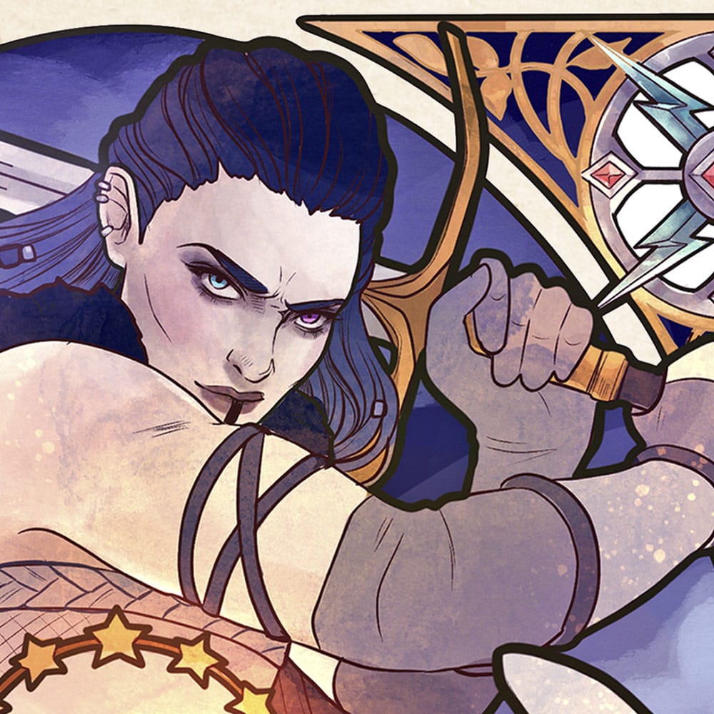 Critical Role Art Print Ashley Johnson: 10th Anniversary Art Nouveau Illustrations 46 x 28 cm - unframed
