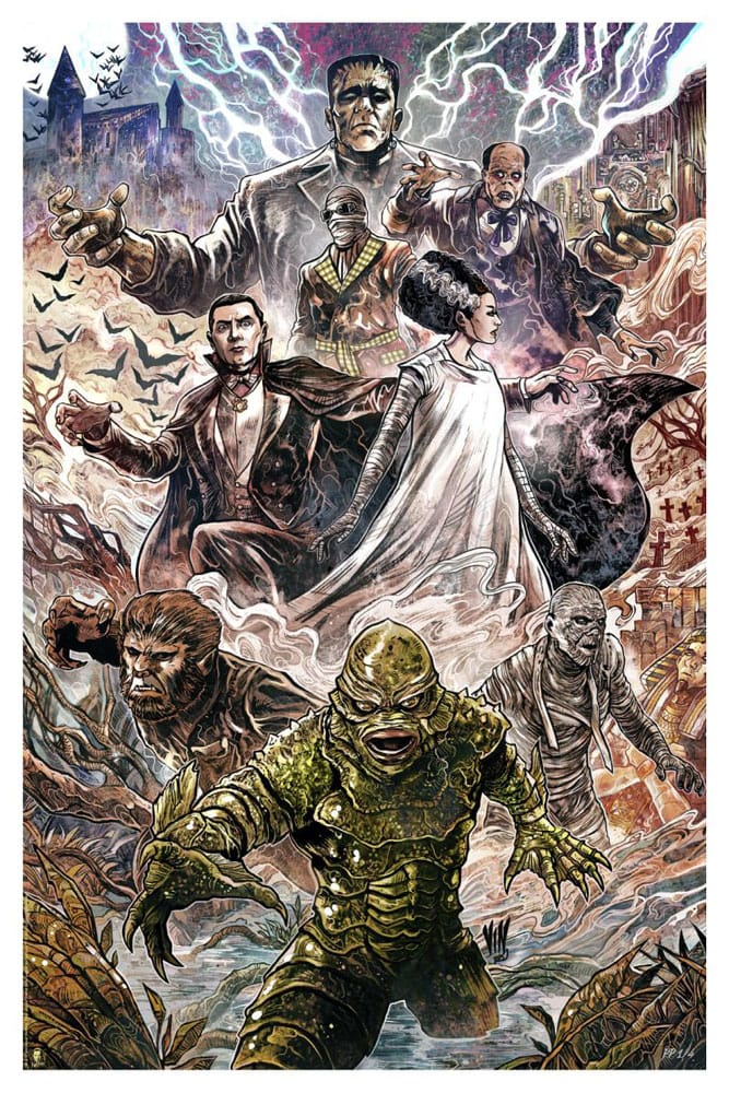 Universal Monsters Art Print Universal Monsters by Vincenzo Riccardi 61 x 41 cm - unframed Posters & Wallscrolls