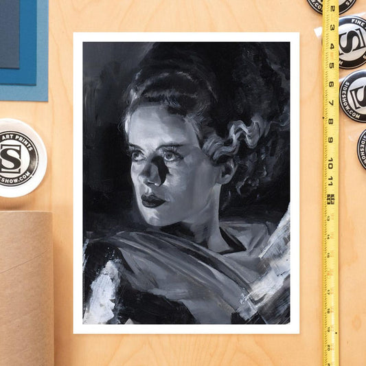 Bride of Frankenstein Art Print Bride of Frankenstein by Chris Valentine 41 x 31 cm - unframed