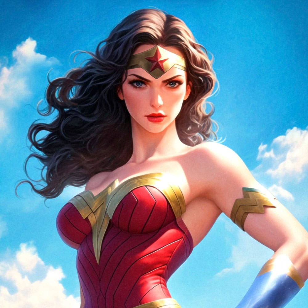 DC Comics Art Print Justice League Trinity: Wonder Woman 61 x 41 cm - unframed