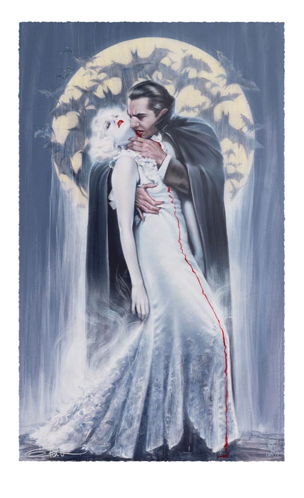Dracula Art Print The Kiss by Olivia De Berardinis 70 x 43 cm - unframed