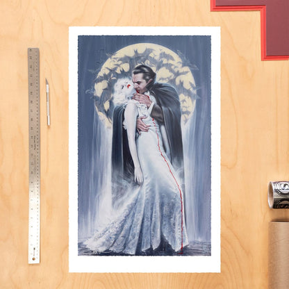 Dracula Art Print The Kiss by Olivia De Berardinis 70 x 43 cm - unframed