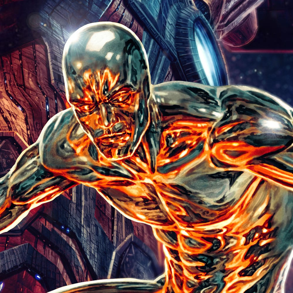 Marvel Art Print Galactus and the Silver Surfer 61 x 41 cm - unframed