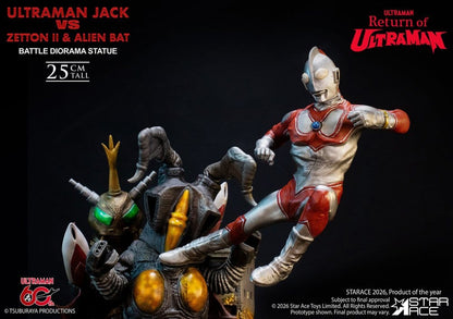 Return of Ultraman Diorama Statue 1/8 Ultraman Jack vs Zetton II & Alien Bat Battle scene 25 cm