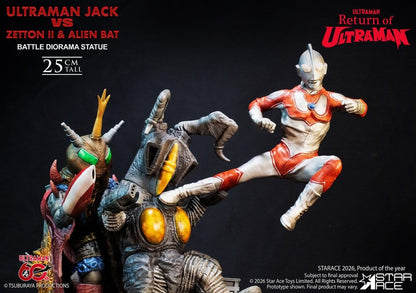 Return of Ultraman Diorama Statue 1/8 Ultraman Jack vs Zetton II & Alien Bat Battle scene 25 cm