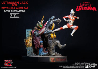 Return of Ultraman Diorama Statue 1/8 Ultraman Jack vs Zetton II & Alien Bat Battle scene 25 cm