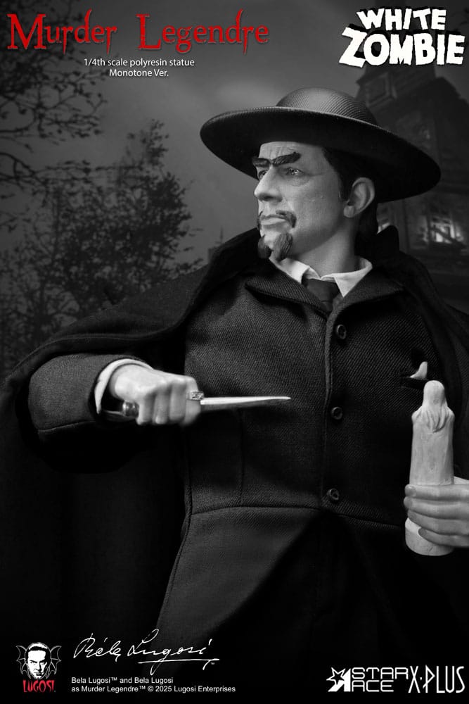 White Zombie Statue 1/4 Murder Legendre Monotone Ver. 52 cm