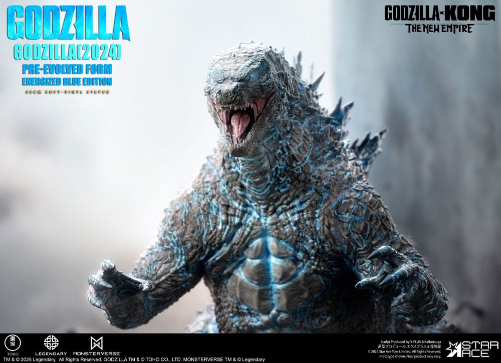 Godzilla vs. Kong: The New Empire Soft Vinyl Statue Godzilla (2024) Evolved Blue Edition 28 cm